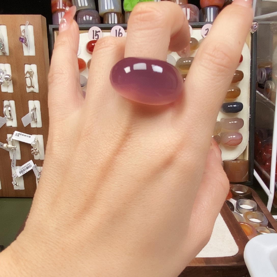 用***6玛瑙/玉髓未镶嵌戒指