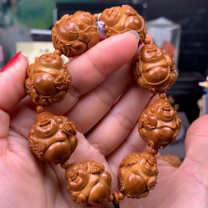 【闪购商品】橄榄核手串/手链八宝弥勒