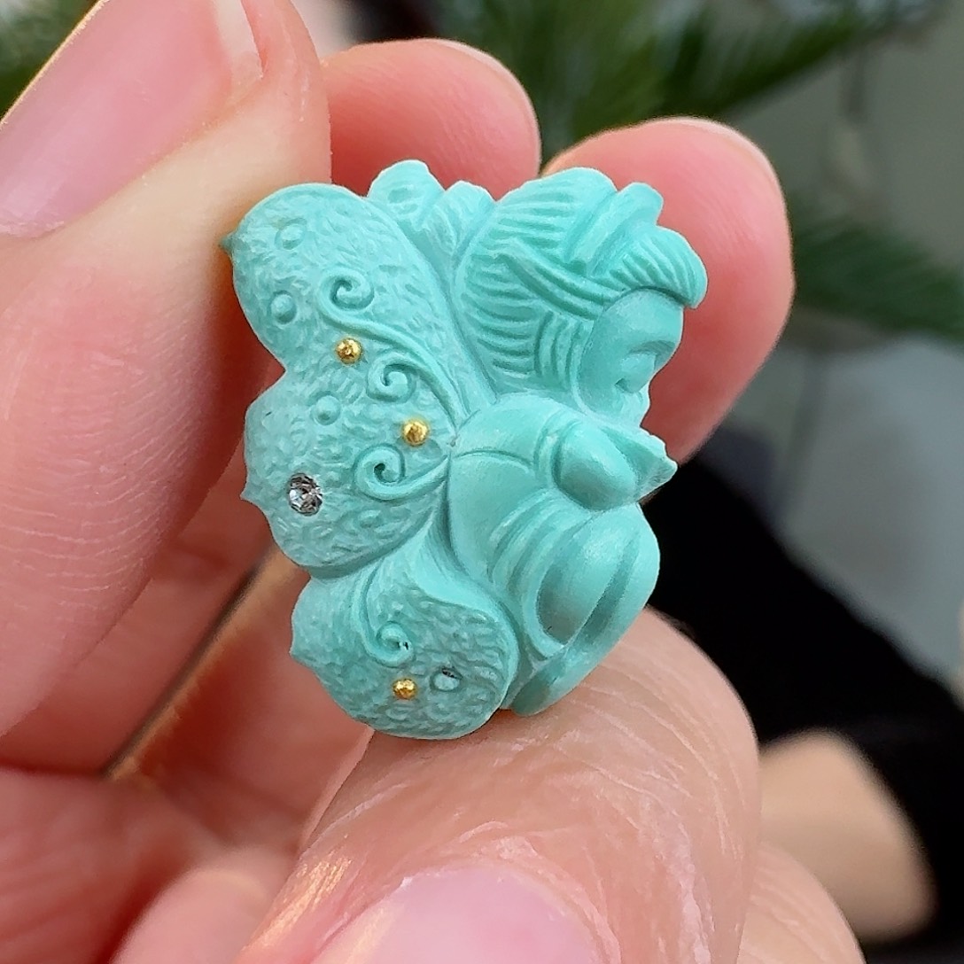 绿松石珠宝奇石未镶嵌