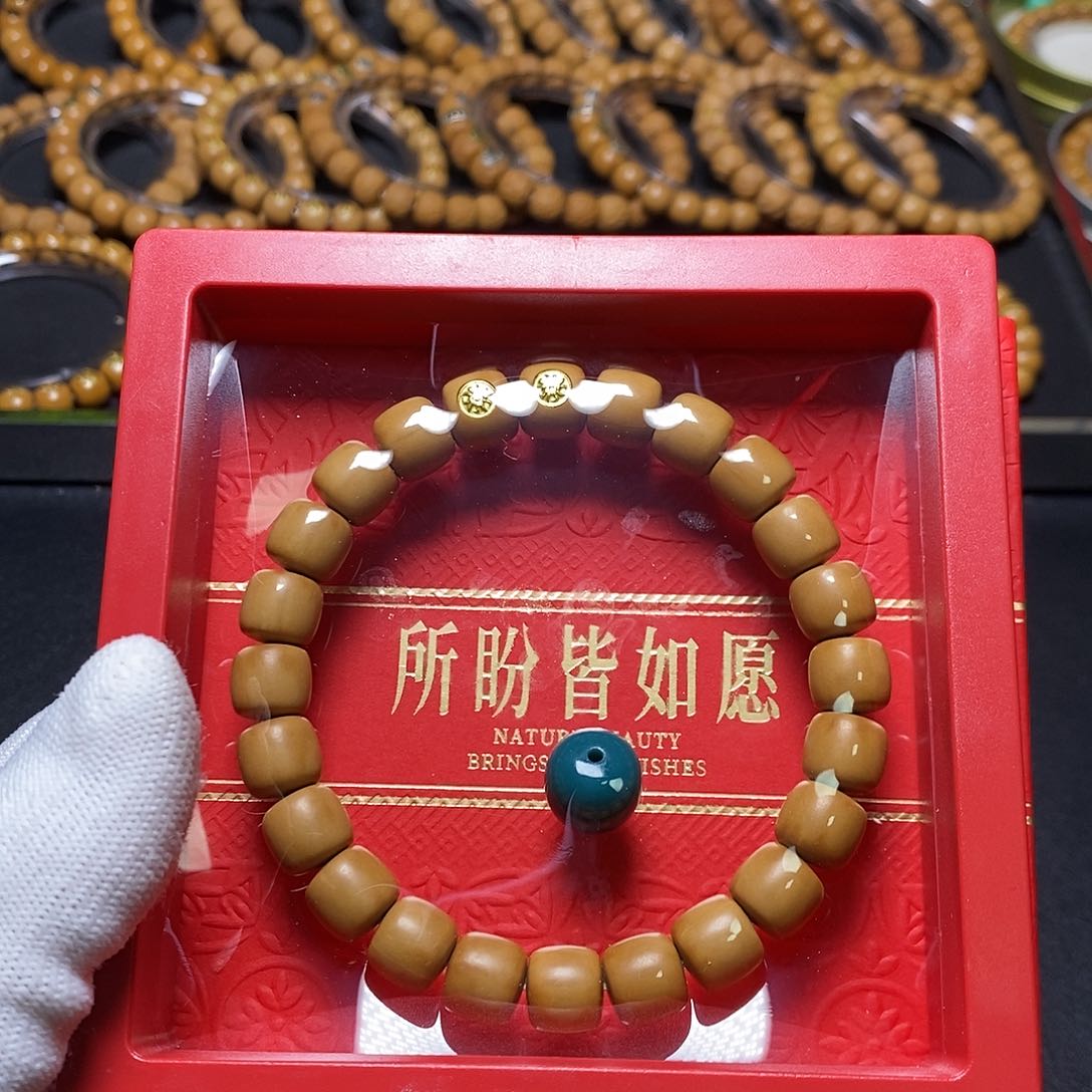 猴头核桃手串18k手工问道老邢 10左右 全品 58号