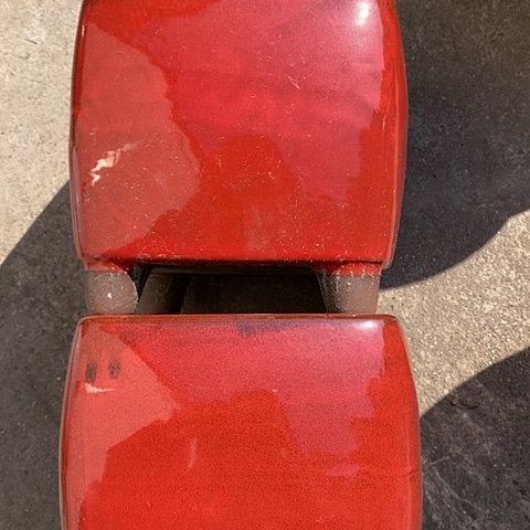 【闪购商品】紫砂花盆高15口15一对瑕疵