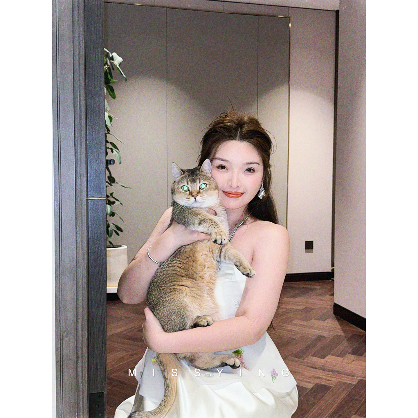 应小姐【永恒誓约】微胖大码订婚节日礼服裙精致气质高腰温柔连衣裙