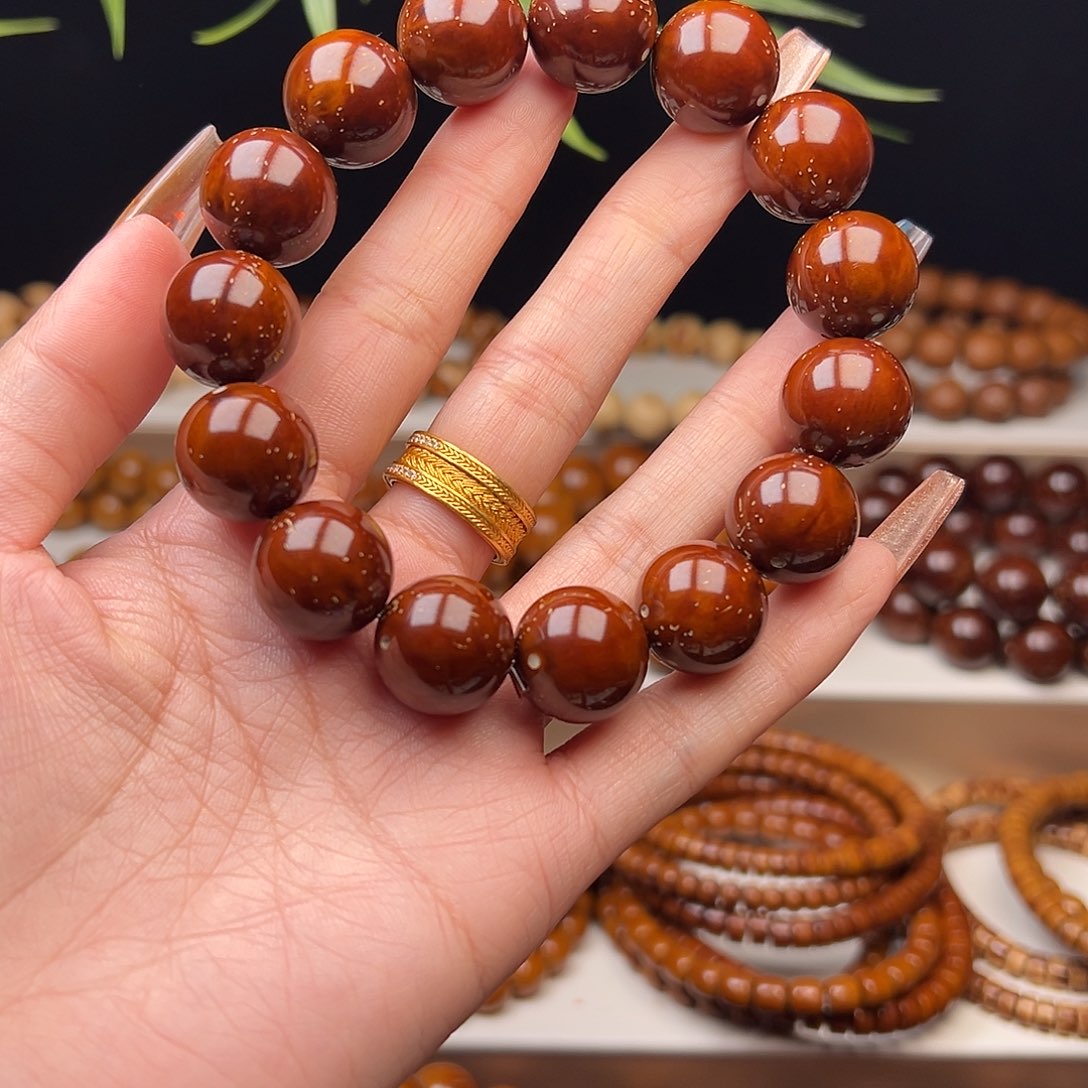 鹏***革吊坠紫金鼠16光珠