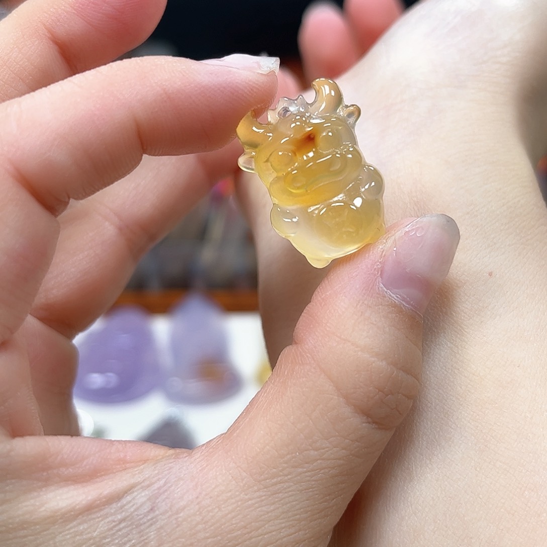 玛瑙/玉髓颈饰银S925镶嵌