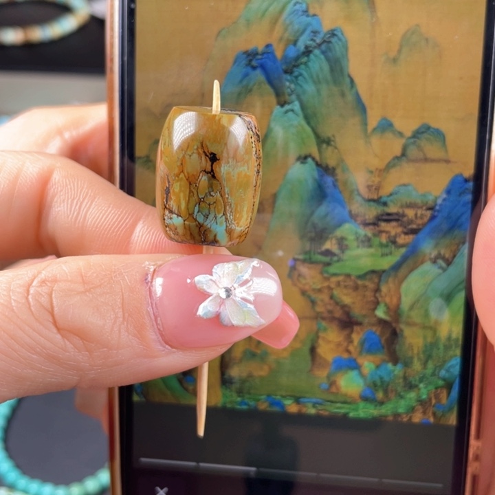 绿松石珠宝奇石未镶嵌