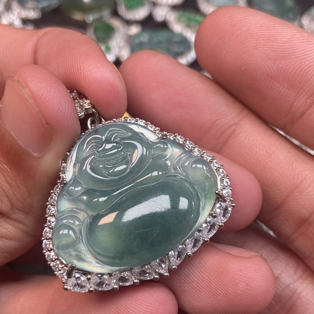 翡翠未镶嵌吊坠(不含链)