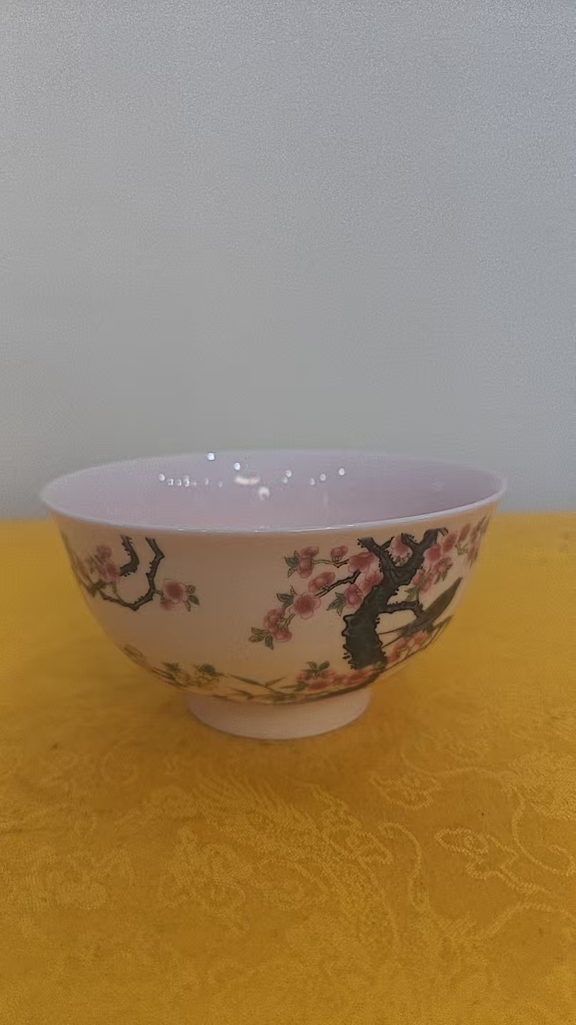 景德镇陶瓷稀土花鸟杯