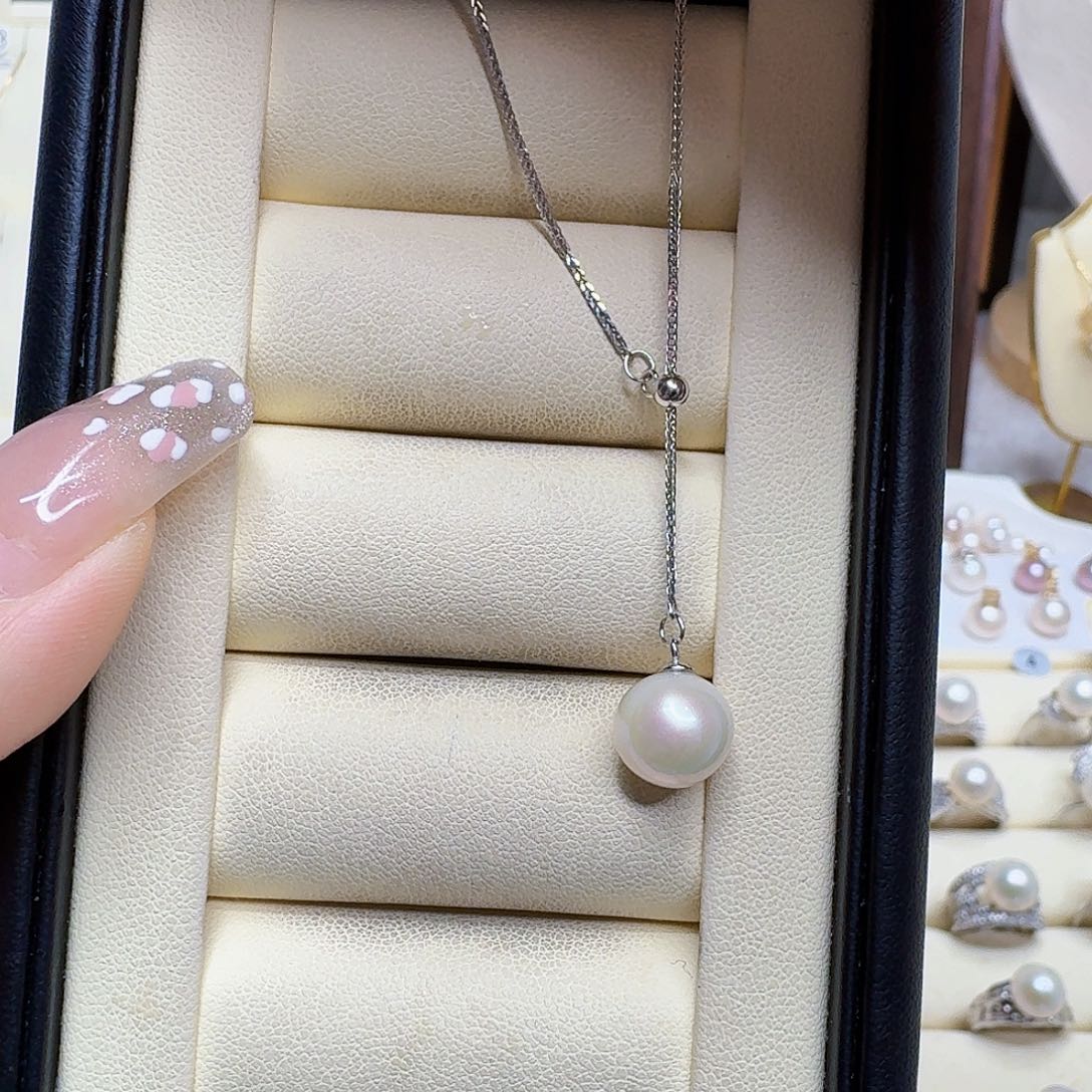 淡水珍珠颈饰银S925镶嵌