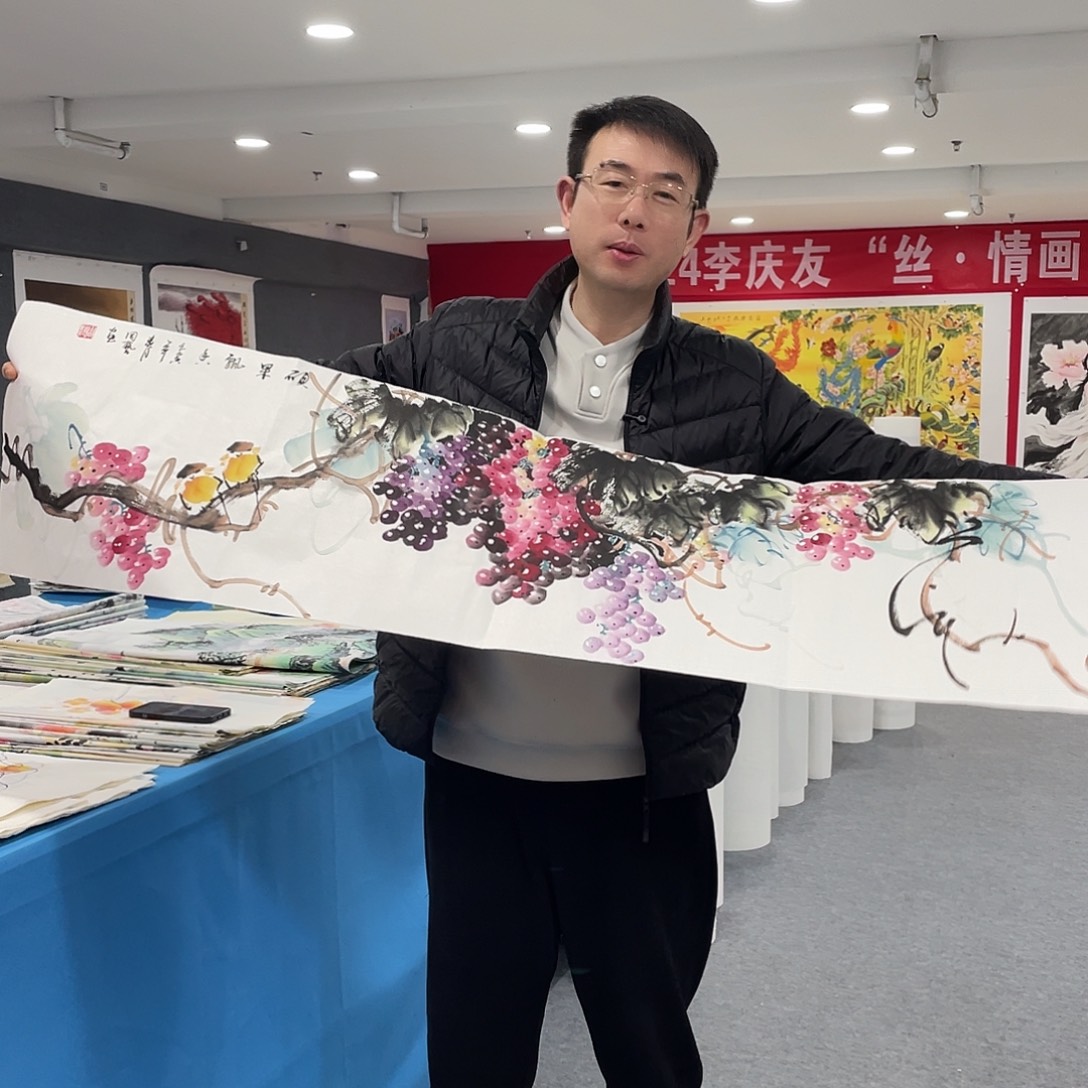 国画今天上午国画作品展示