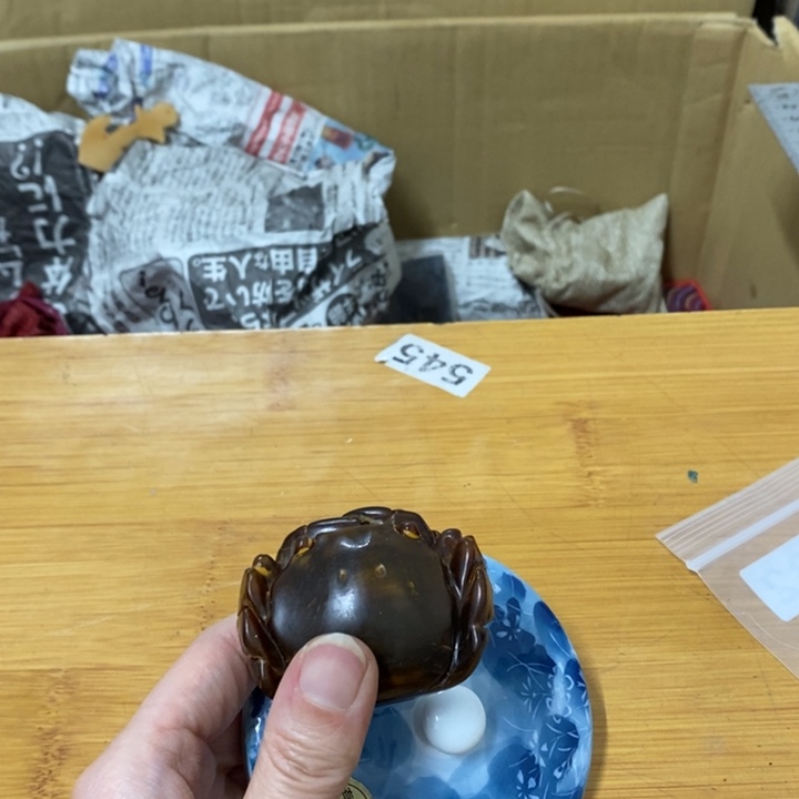 瓷片哈哈中古工艺品树脂