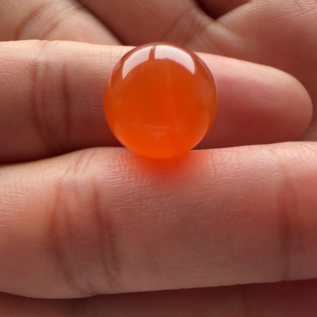 南红玛瑙未镶嵌圆珠12.5