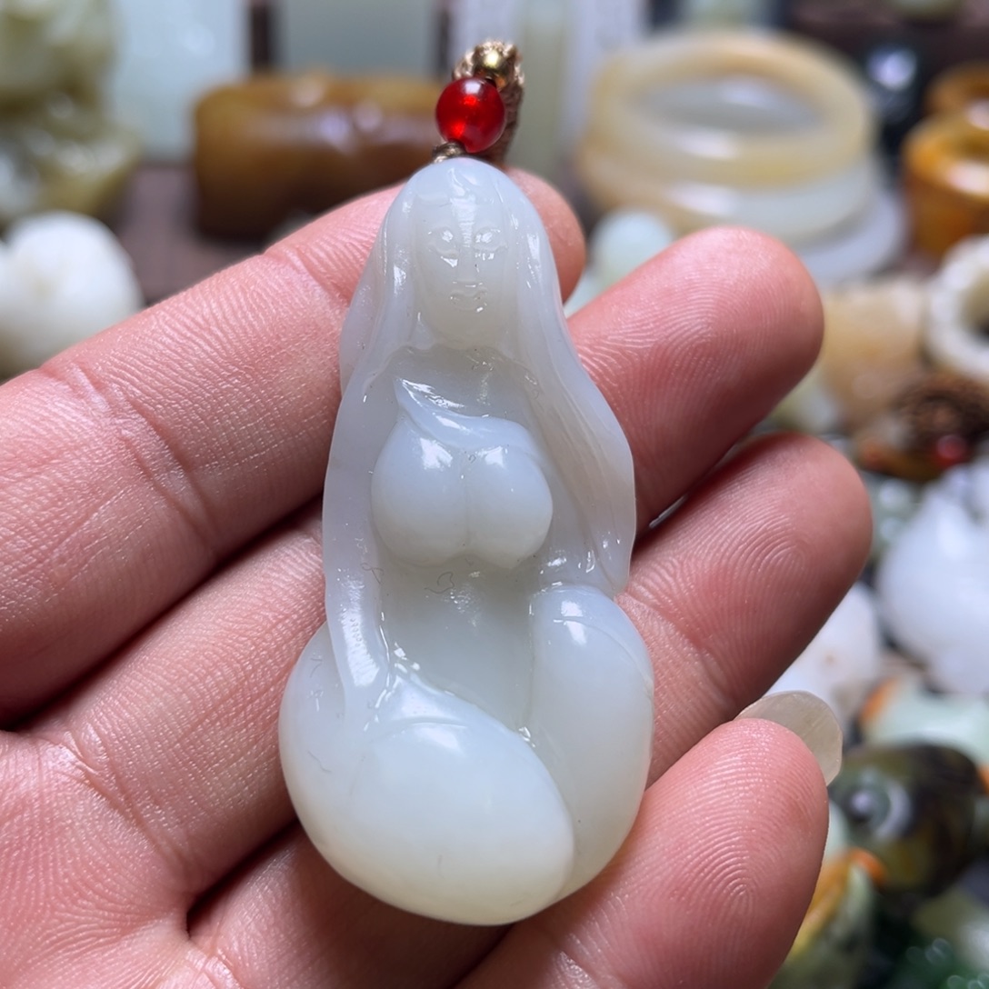 和田玉未镶嵌挂件