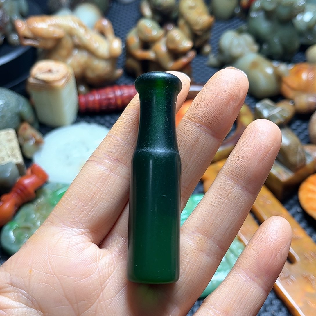 白玉菩提吊坠摆件