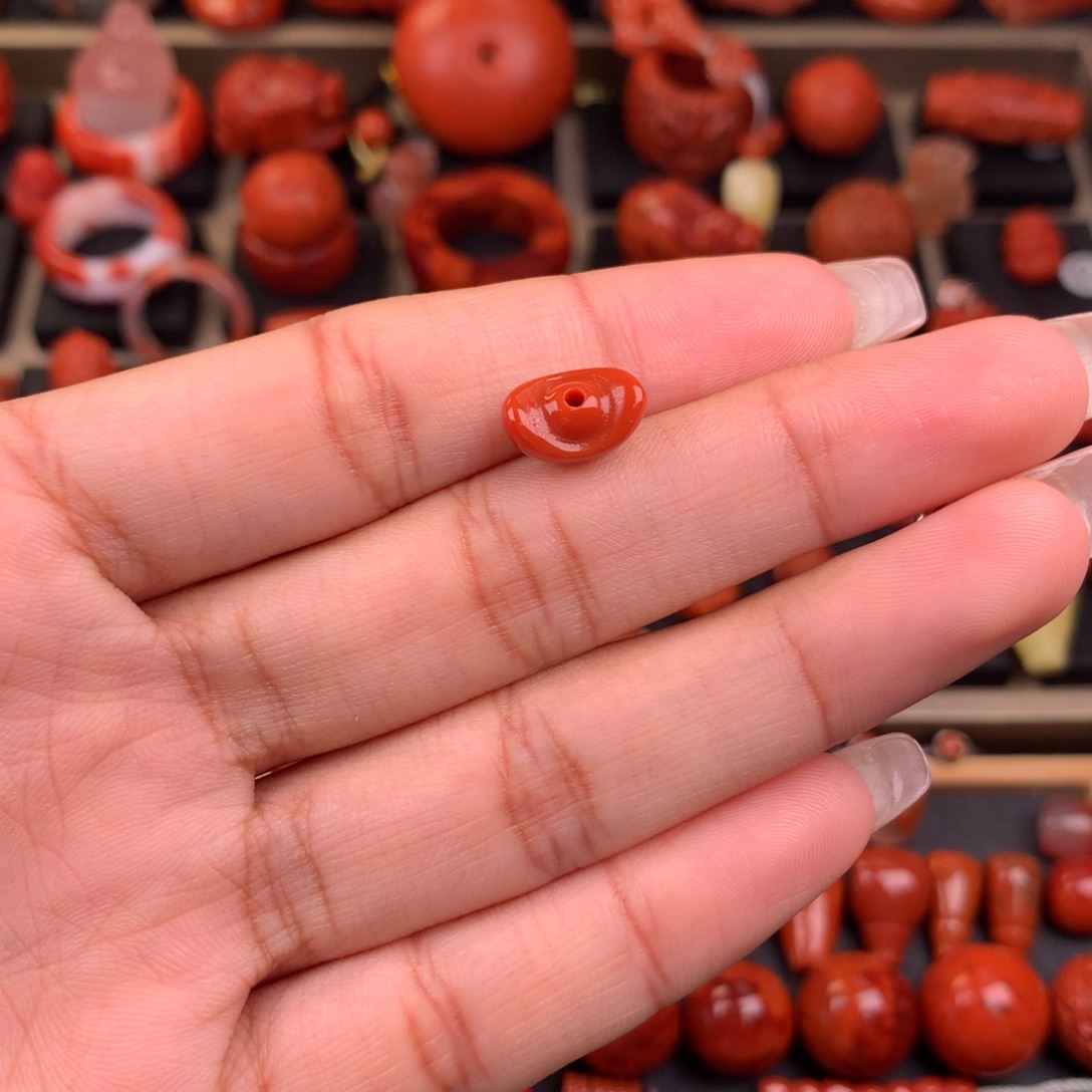 南红玛瑙未镶嵌元宝11+