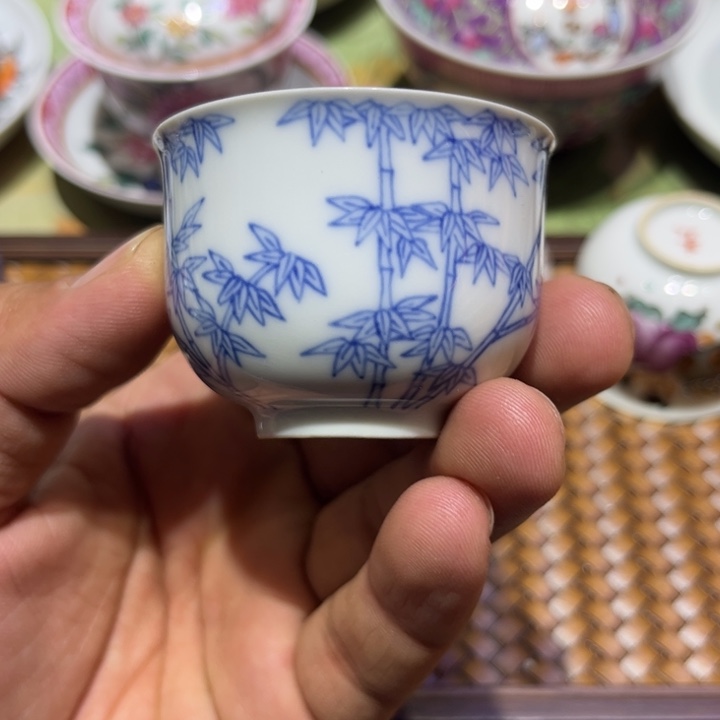 纯手绘精品盖碗杯