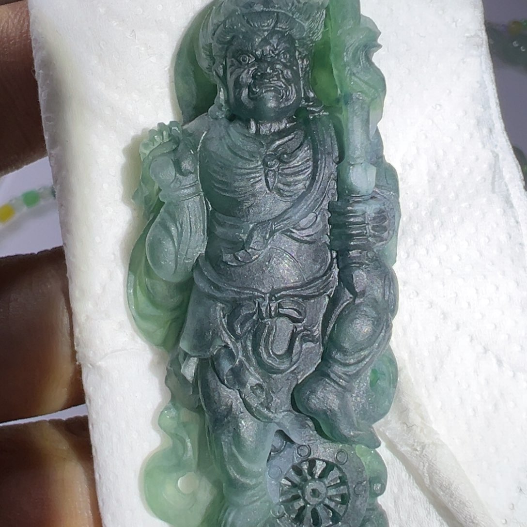 翡翠戒指未镶嵌老蓝水