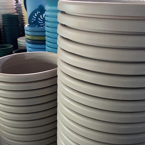 树脂四季4号灰白无托8个