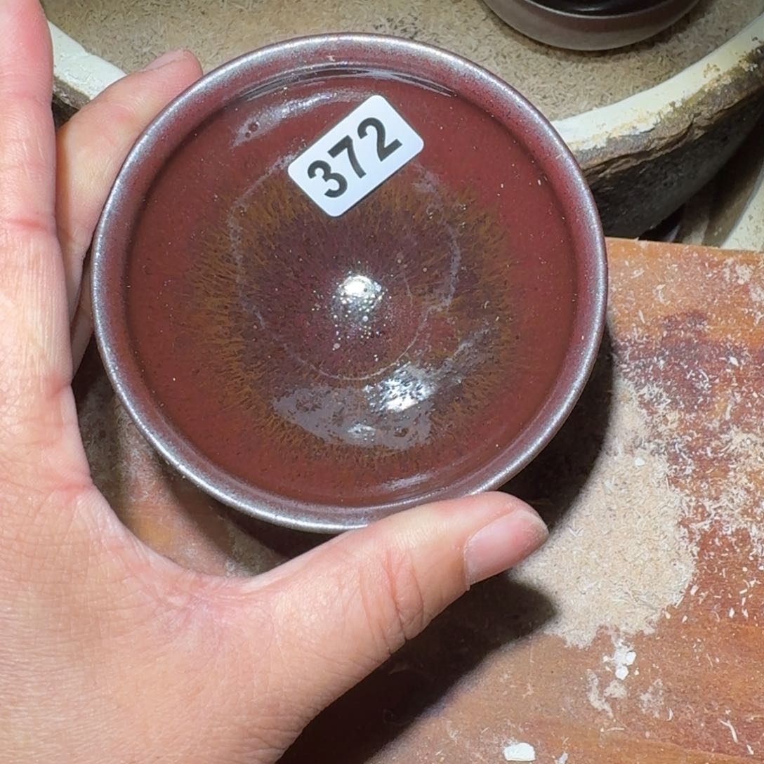 小雨茶盏，手工柴烧，綫*