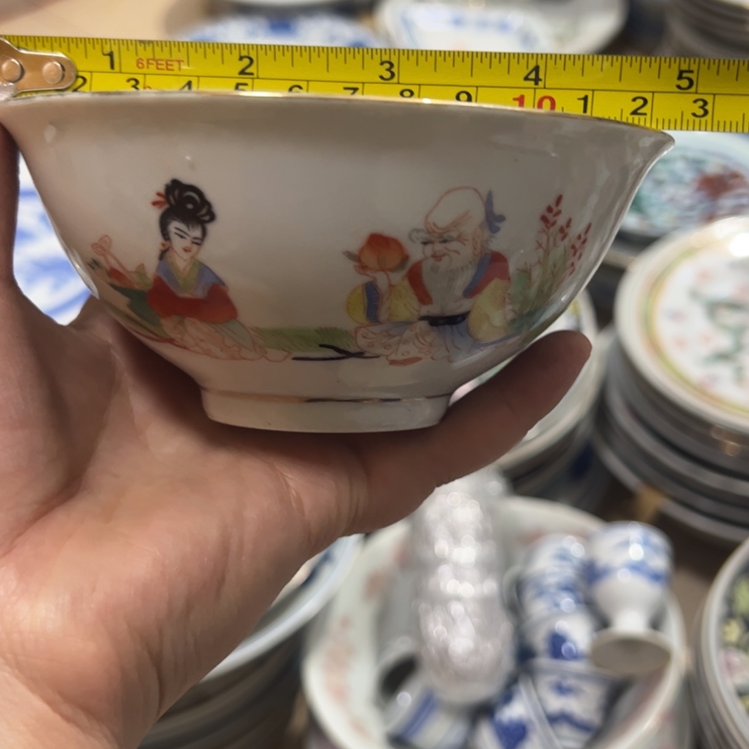 瓷13厘米手绘寿星