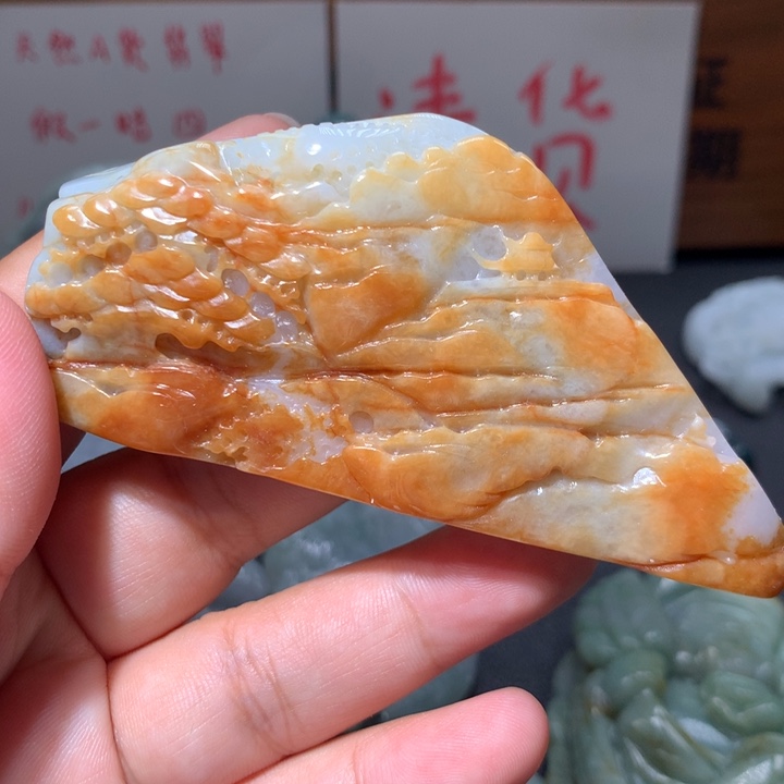 翡翠未镶嵌颈饰保真天然A货翡翠