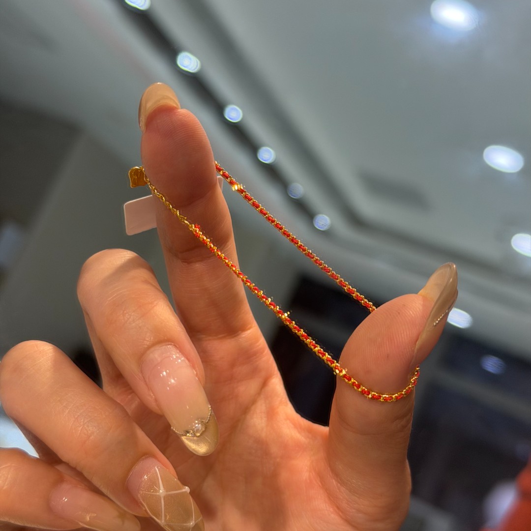 JS『本命红绳手链』5G黄金足金999 S扣 附加40