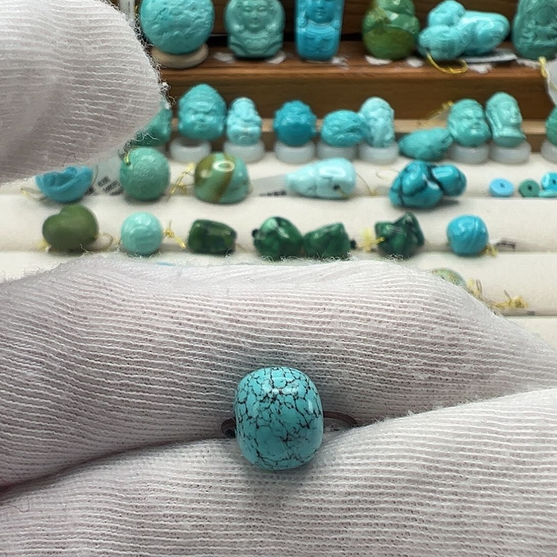 绿松石老型珠 未镶嵌