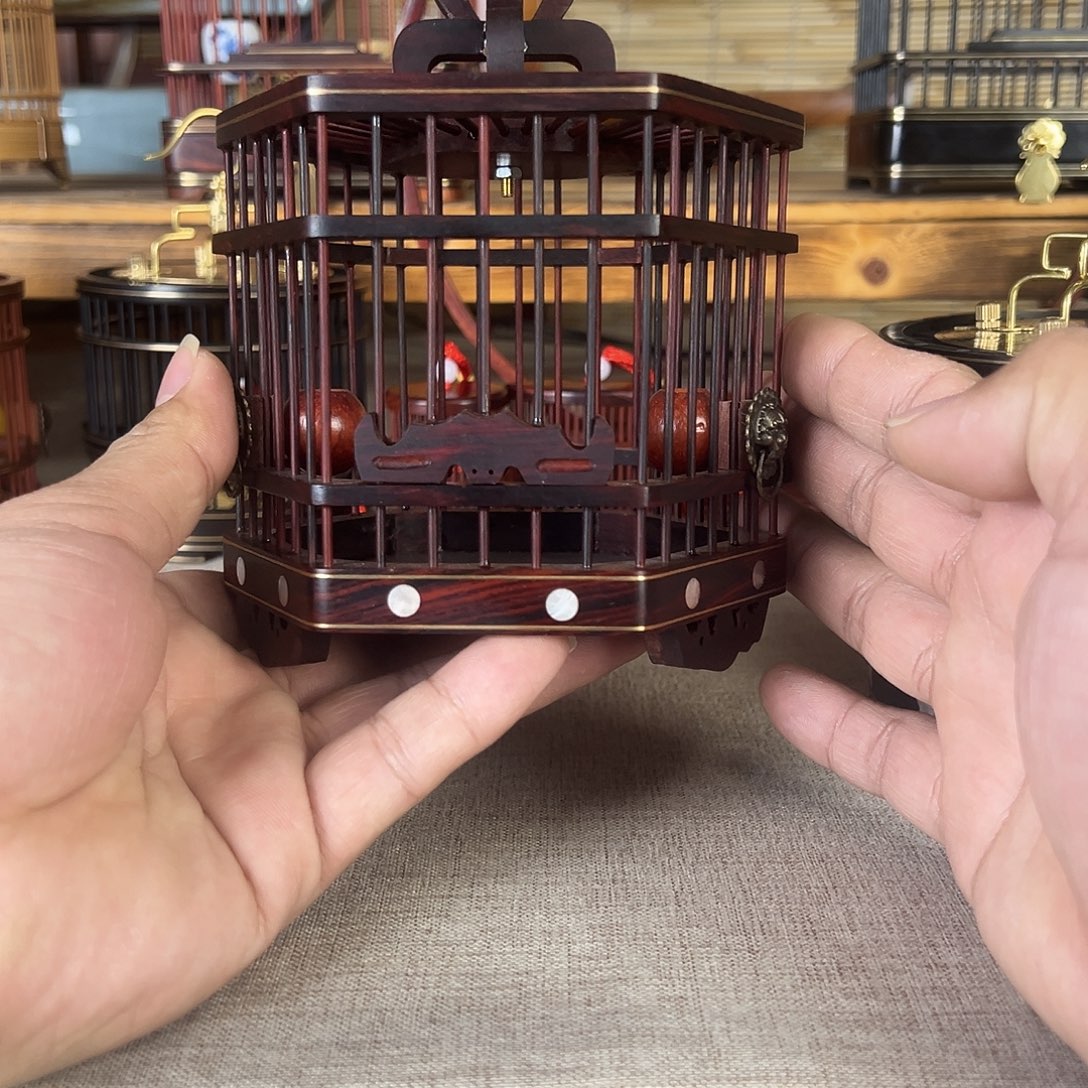 涂***抹微凹黄檀木六角笼实木笼条款