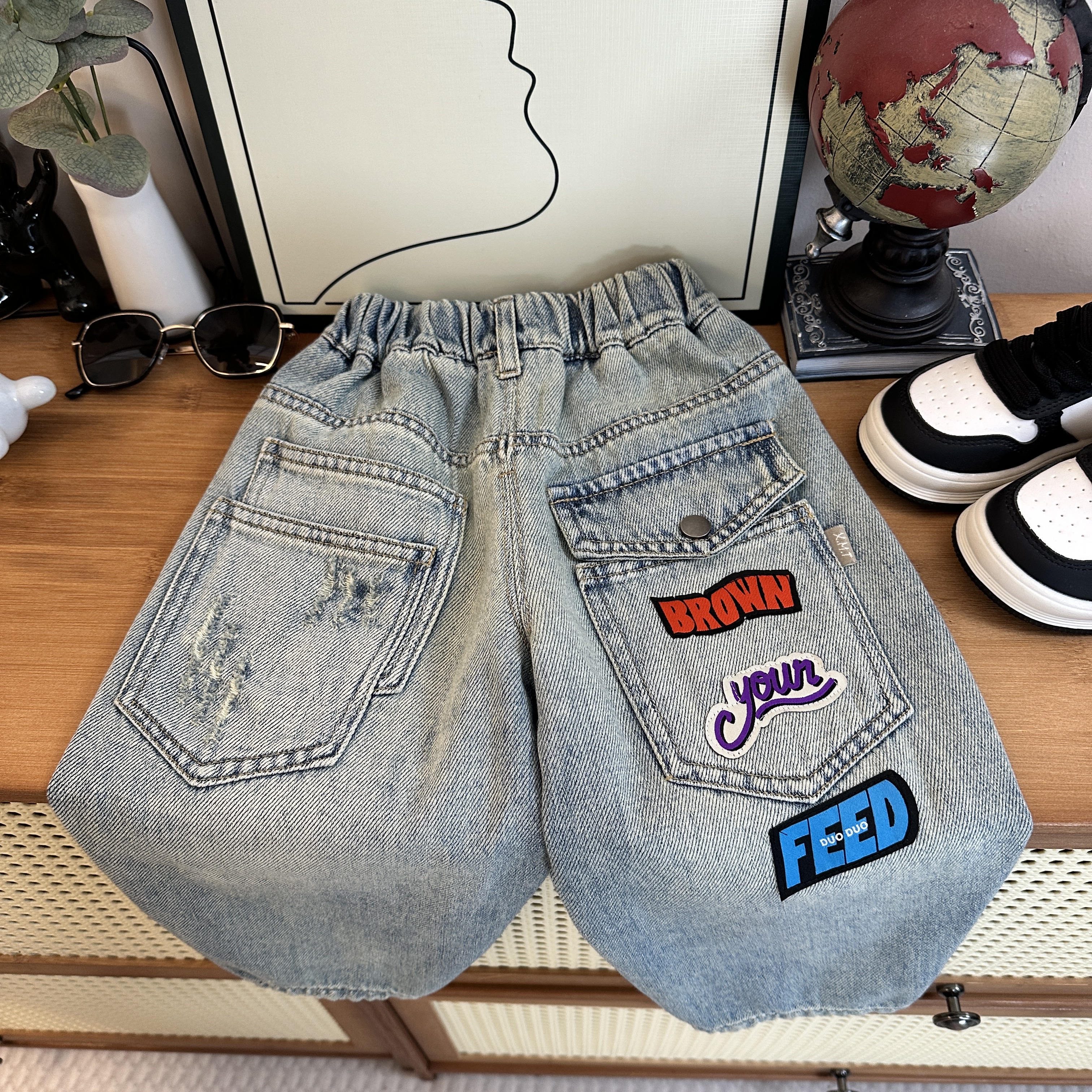 童装小童春秋牛仔裤2025新款儿童宝宝裤子韩版时尚百搭牛仔长裤潮