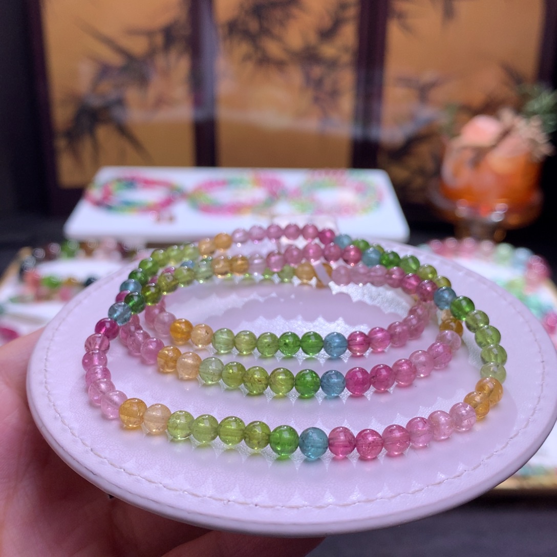 未镶嵌手链碧玺碧玺