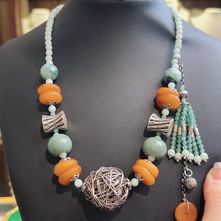 翡翠项链未镶嵌项链