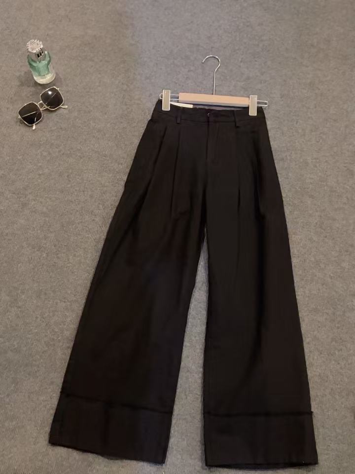 『 时尚休闲裤S 』 新款设计感韩版减龄时尚休闲裤8079