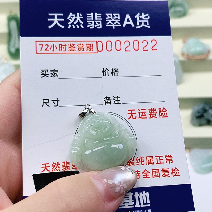 翡翠未镶嵌颈饰吊