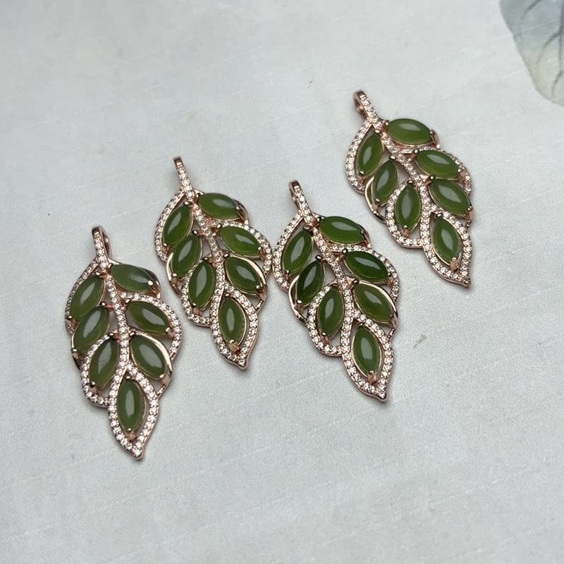 大气款叶子吊坠多样性发货拍一发一