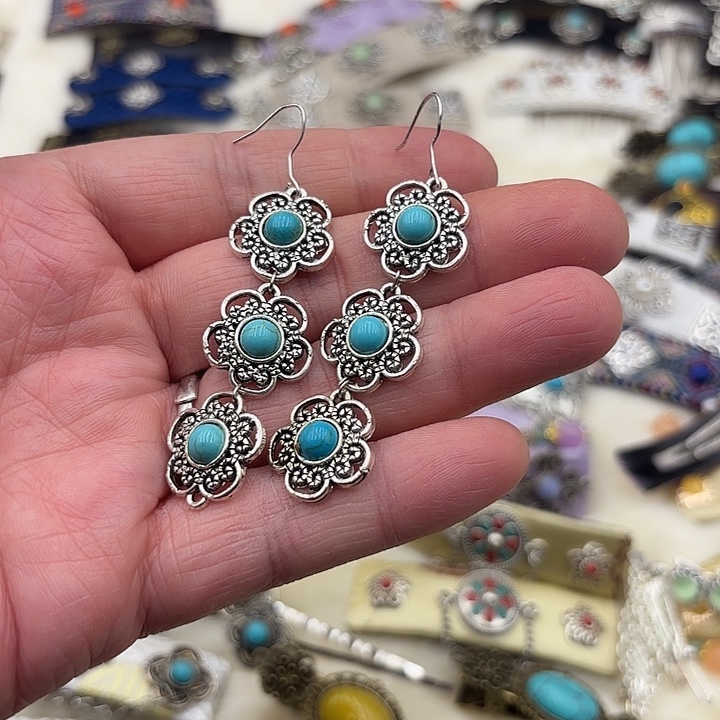 纯银耳钩金属吊坠不过敏1