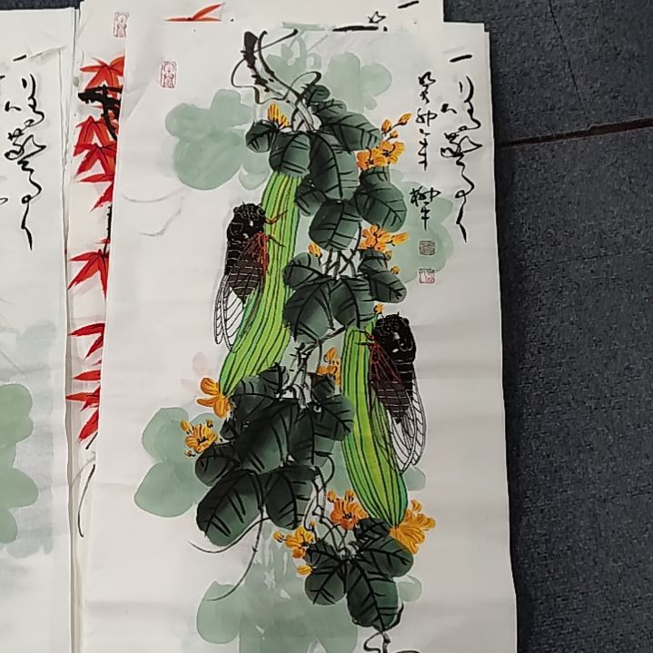 国画纯手绘作品等你来结缘