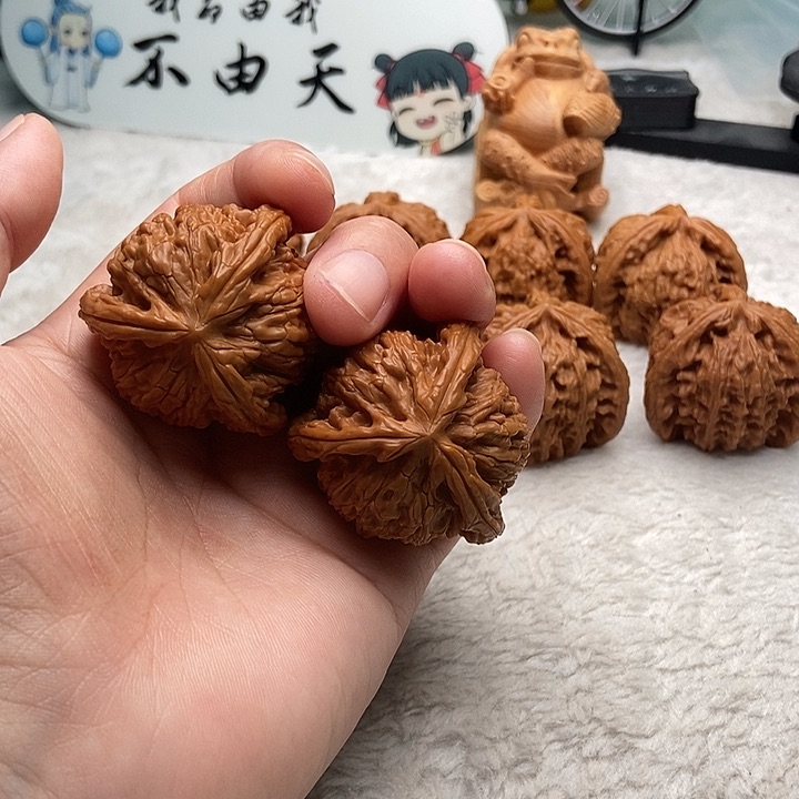 文玩核桃把件不***推三棱