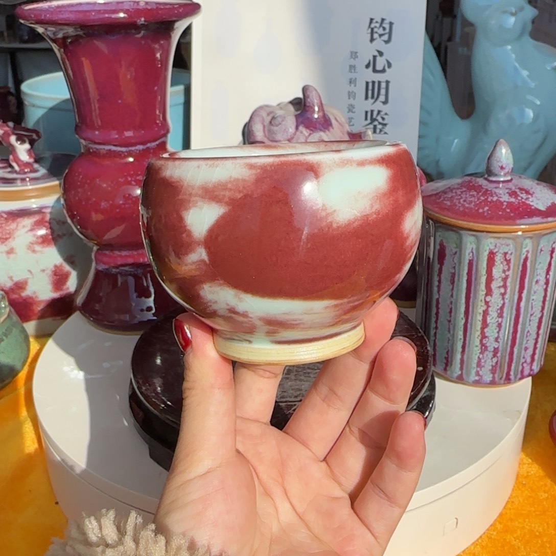 瓷片郑家钧窑摆件福利多多