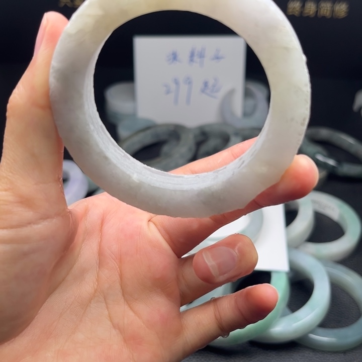 未镶嵌54-58正定制翡翠有纹