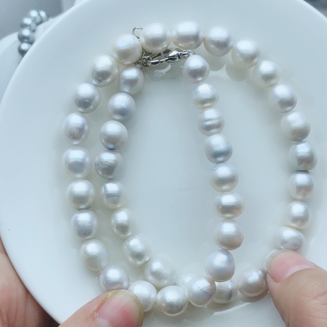 淡水珍珠颈饰钛钢