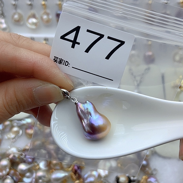 淡水珍珠颈饰银S925镶嵌