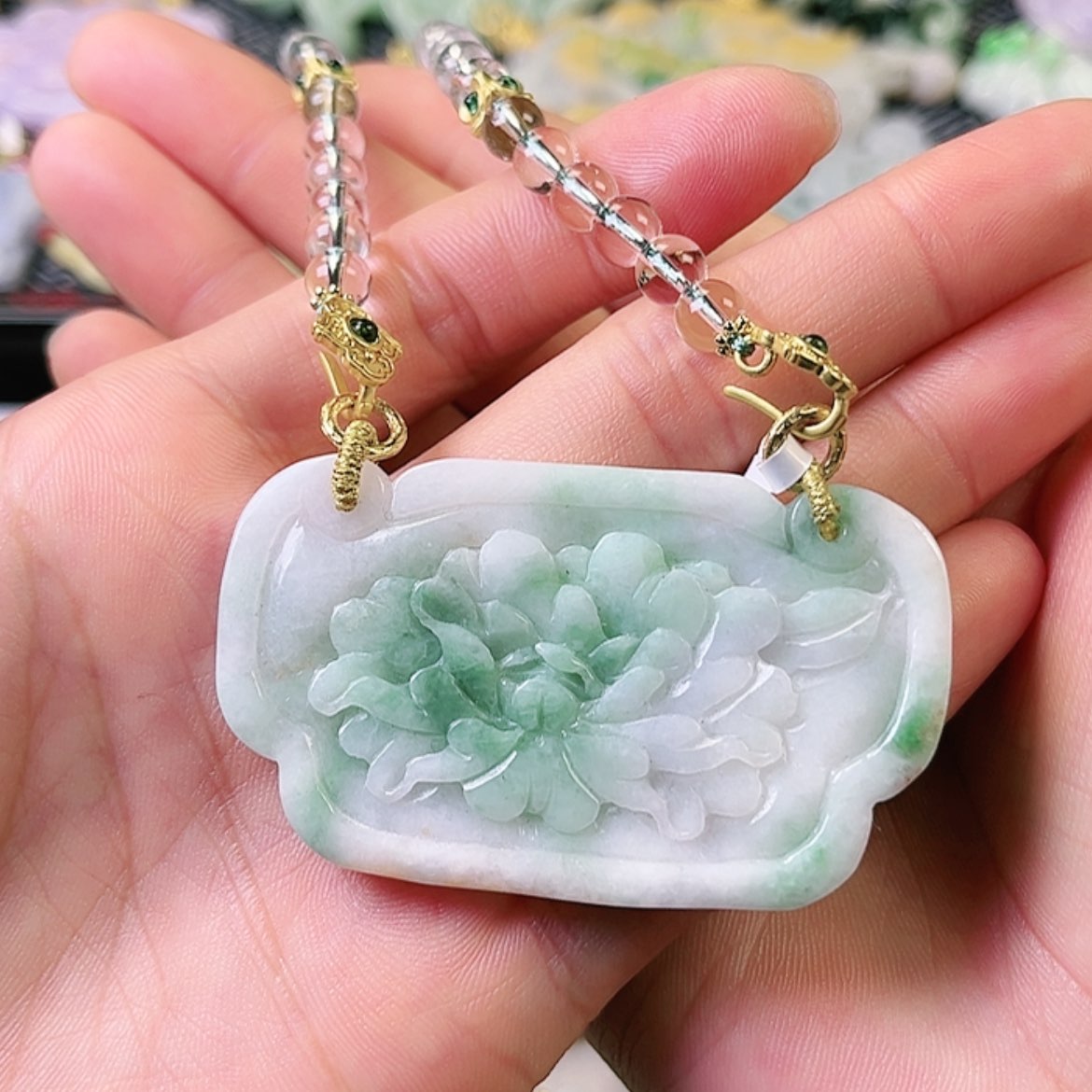 【闪购商品】翡翠颈饰未镶嵌挂件