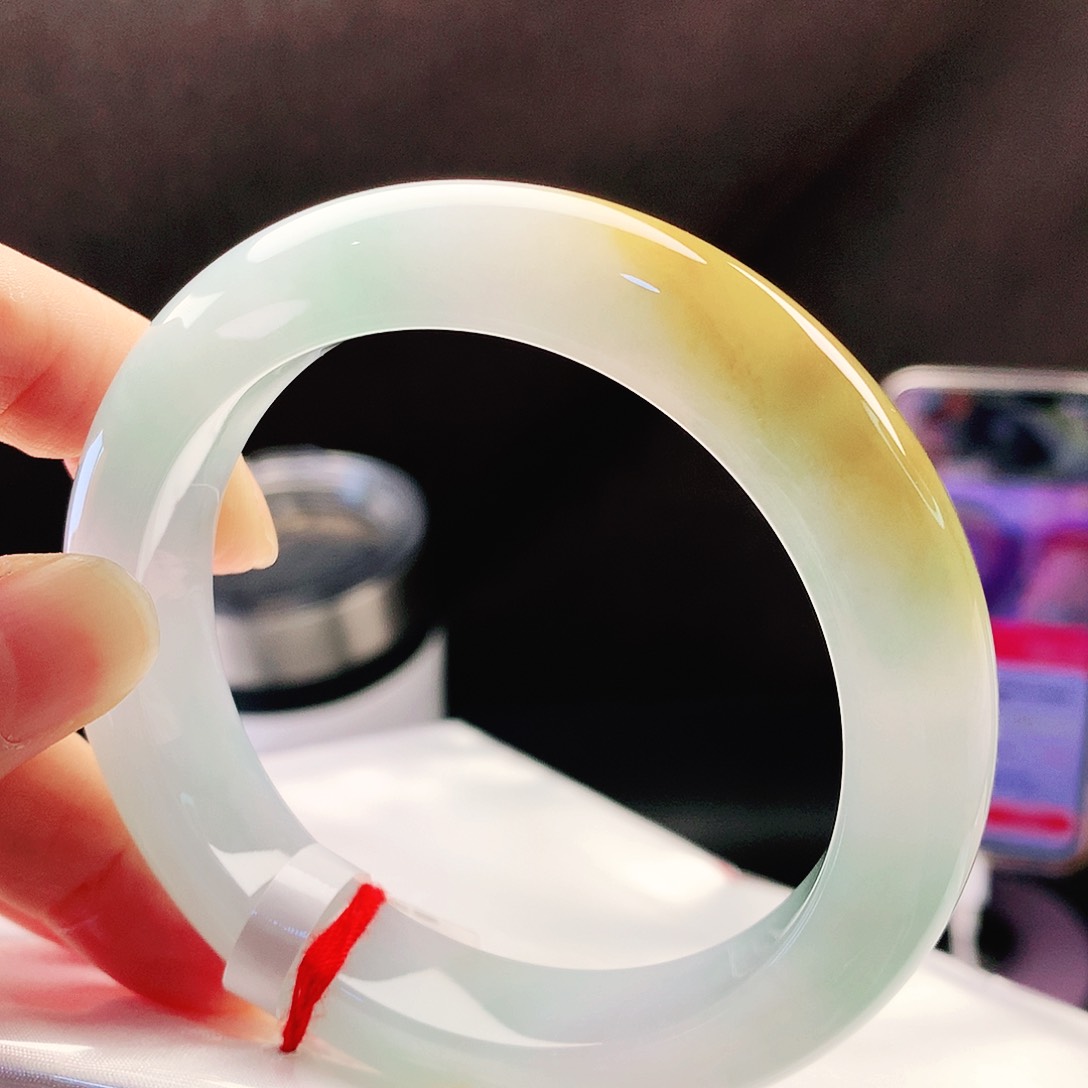 未镶嵌手镯翡翠58圈