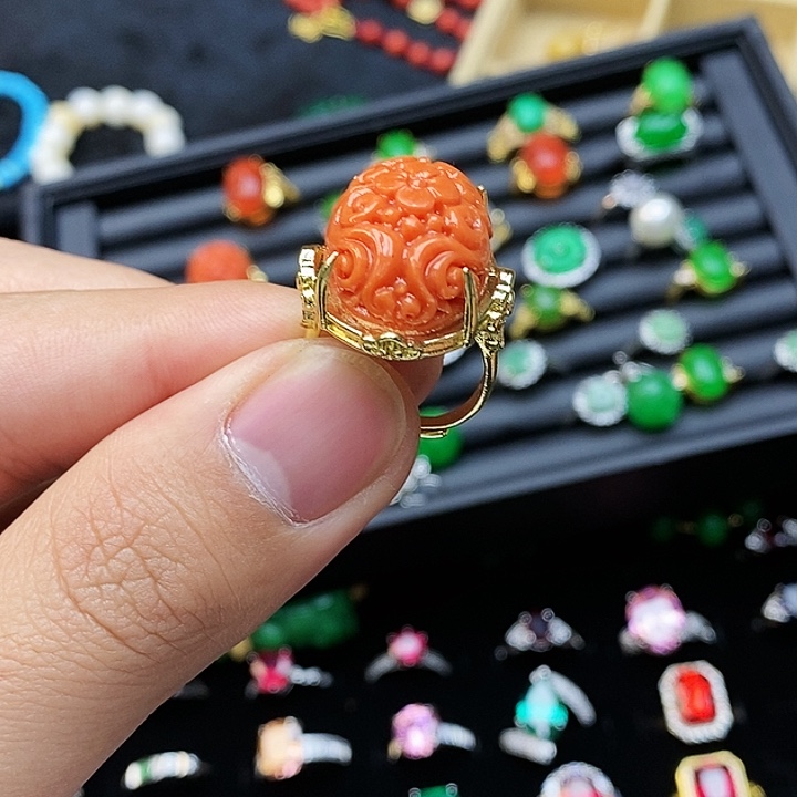 翡翠银S925镶嵌耳饰