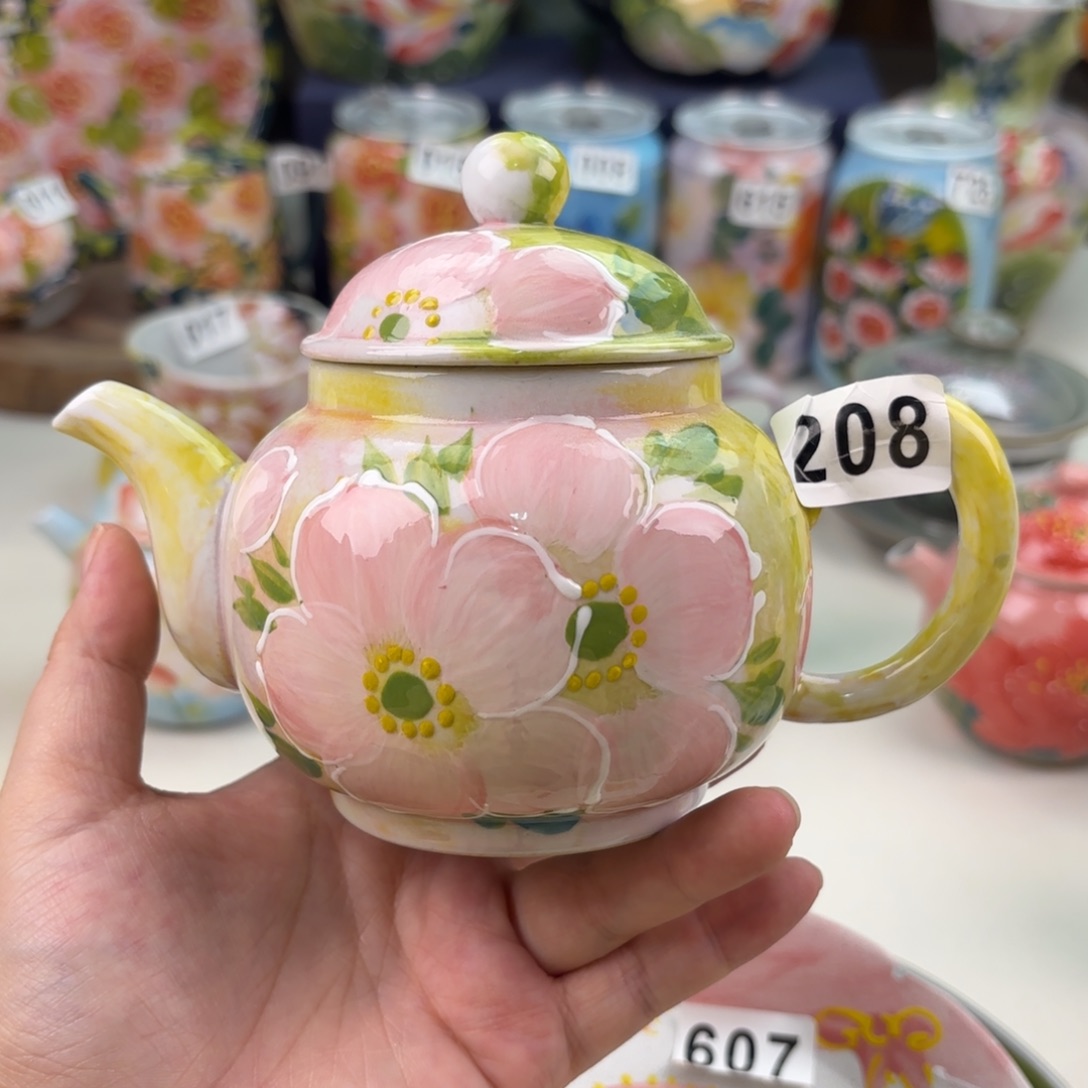 景德镇手绘高温釉下彩陶瓷茶具