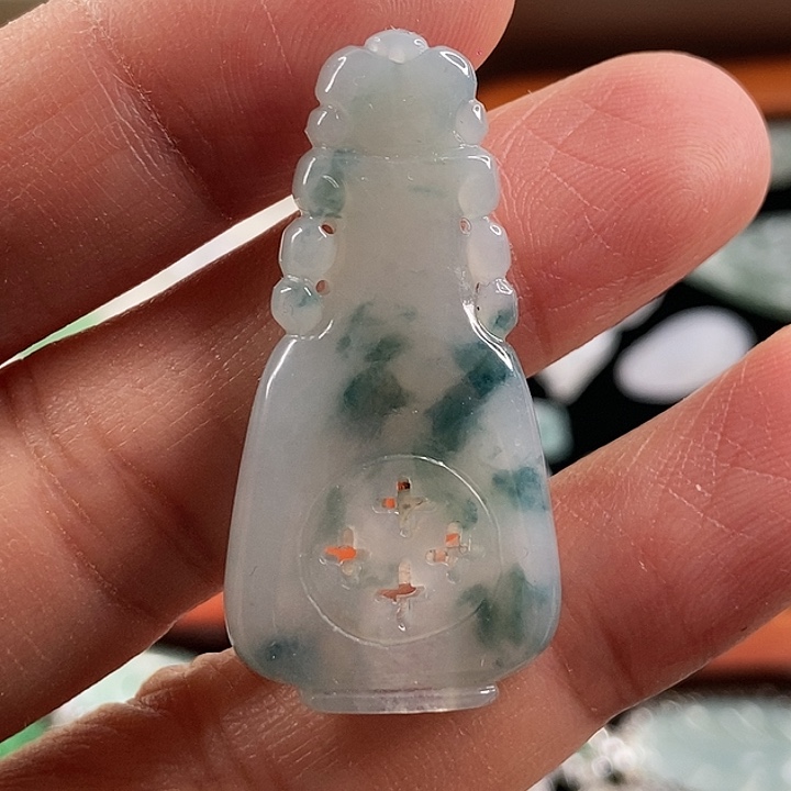 颈饰未镶嵌翡翠天然翡翠