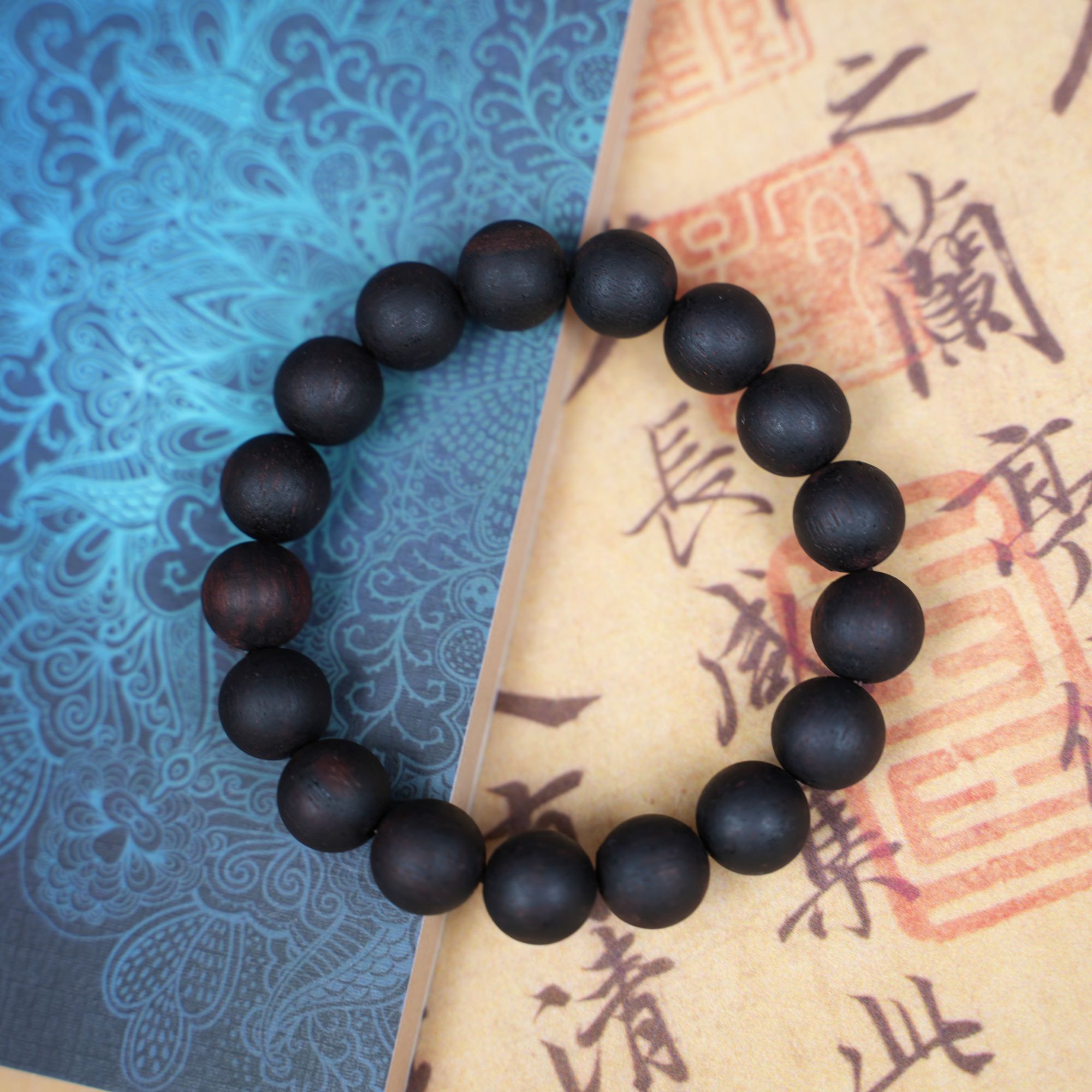 海南三宝【降真香】卡12单圈圆珠手串野料老料满结油高品质盘玩