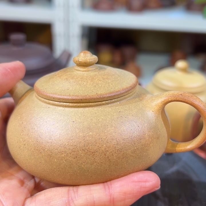 紫砂茶壶黄金个性寒江150cc
