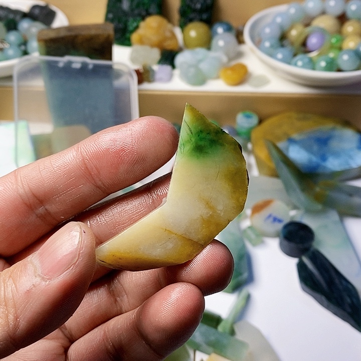 翡翠散珠天然翡翠A货