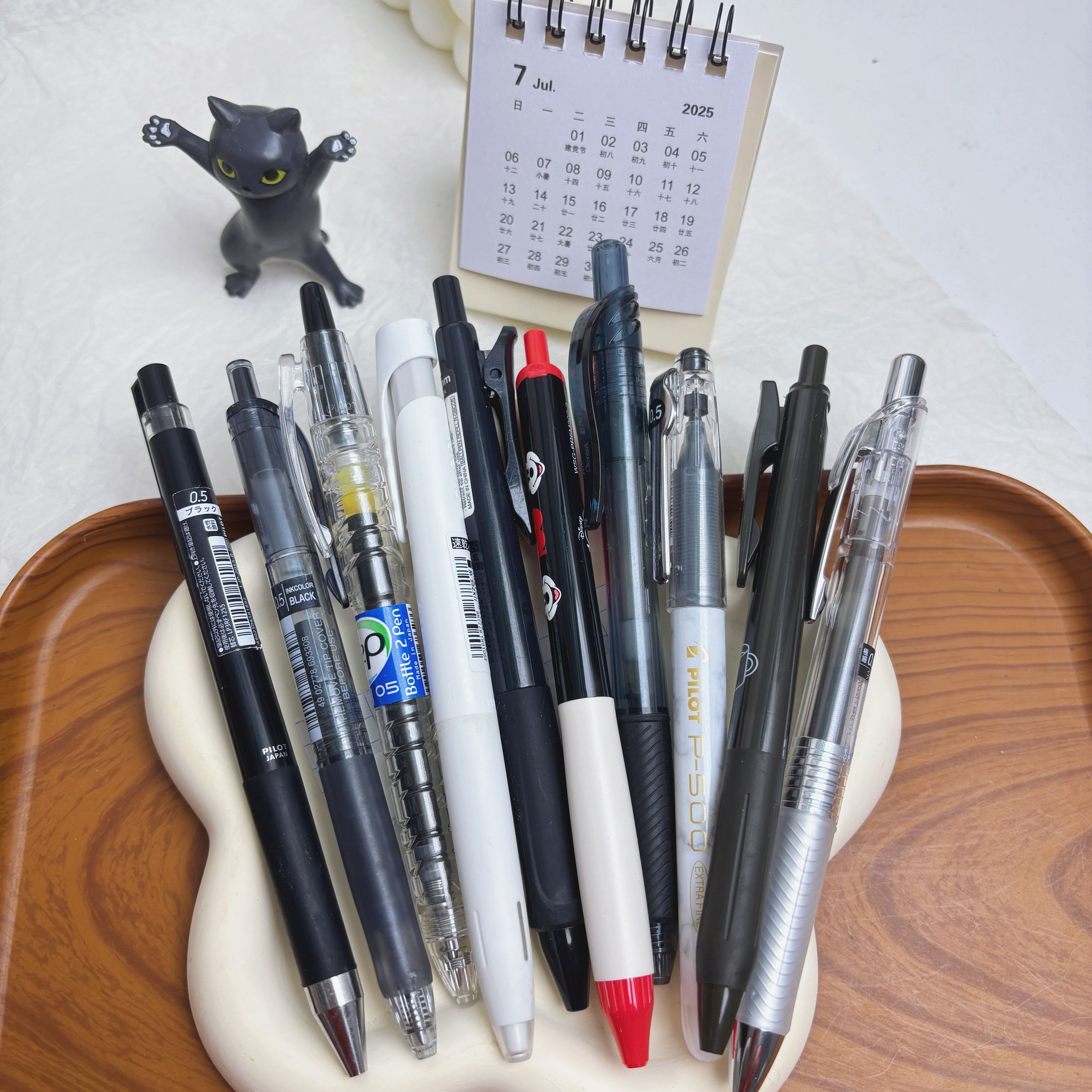 高端品牌中性笔双色刷题记笔记学生用笔