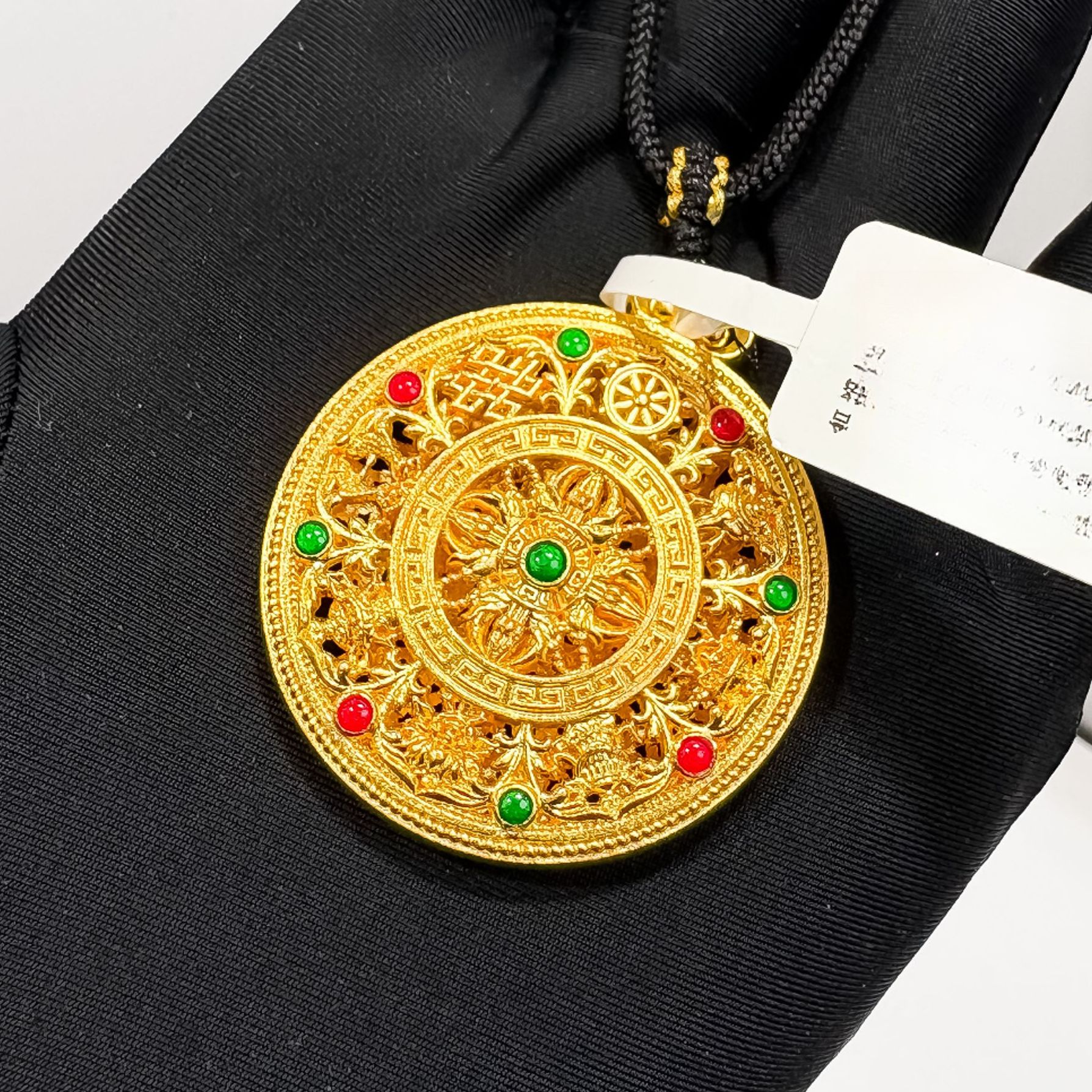 足银银制品 07521731536彩罗盘 金包999